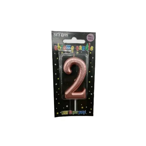 Rose Gold Number Candles (0–9) - Image 4