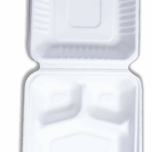 (1.2L3C)Clamshell Take-Out Container - Biodegradable [3 Comp]