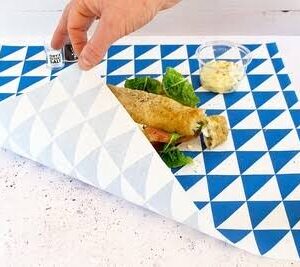 Blue Printed Greaseproof sheet (5pcs)