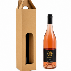 Wine Bottle Box Kraft - Single Bottle Box