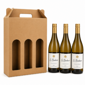Wine Bottle Box Kraft - 3 Bottle Box