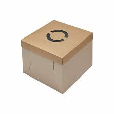 10 Inch Kraft Cake Box with Lid - |25x25x25cm