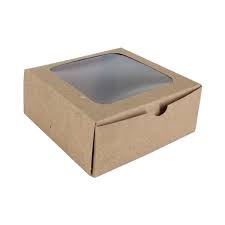 Cake Box Kraft [6x6x3] Window