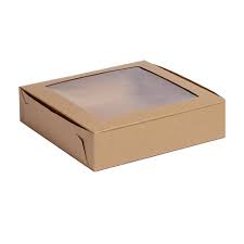 Cake Box Kraft [9x9x2] Window