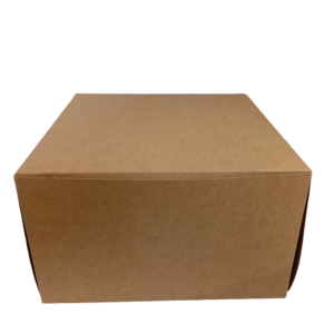 Bento Cake Box Kraft Plain - 10x10x6 - [Insert Sold Separately]
