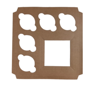 Bento Insert Kraft Square