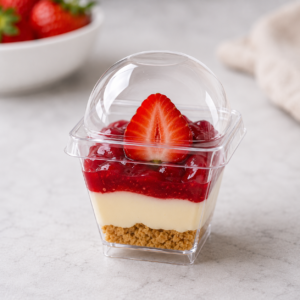 Dessert Cup with Lid - Small | 50x40x30mm