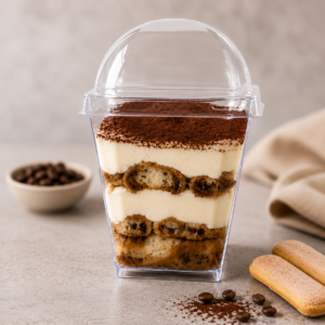Dessert Cup with Lid - Large | 70x65x40mm