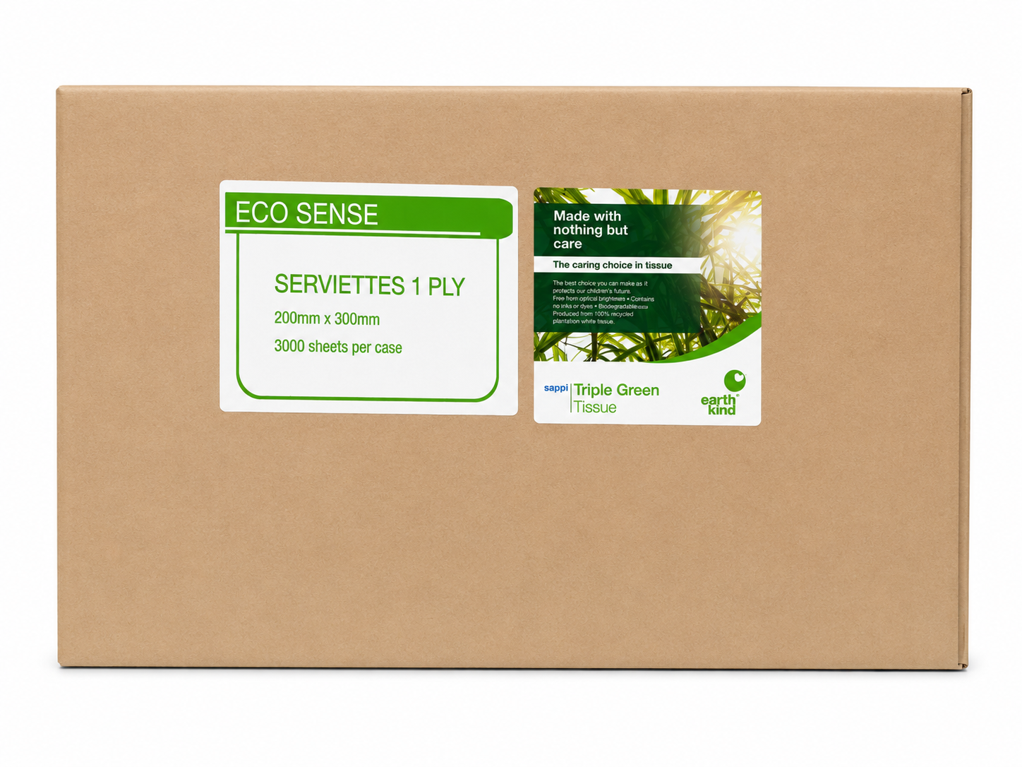 1ply Serviettes White | 200mm x 300mm - Image 2