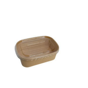 Rectangle Paper Salad Bowls & Lids 750ml