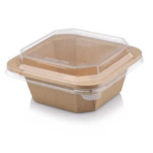 750ml Square Paper Punch Bowls & Lids